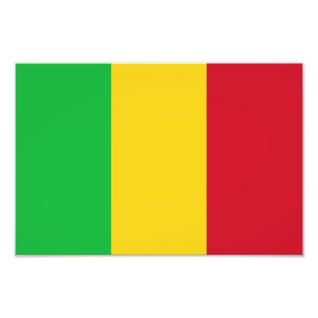 Foto Bandeira do Mali (Frente)
