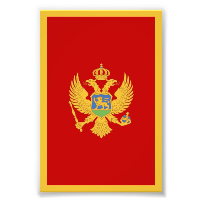 Foto Bandeira do Montenegro (Frente)