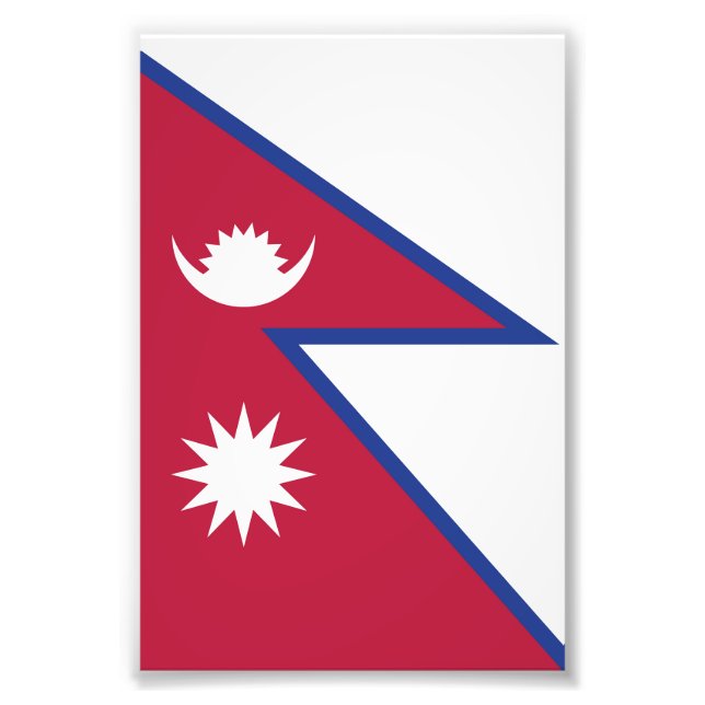 Foto Bandeira do Nepal (Frente)