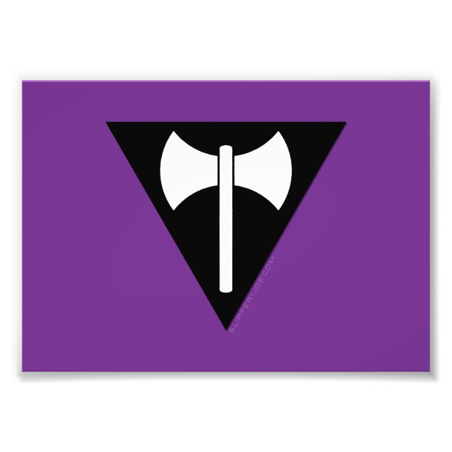 Foto bandeira do orgulho lésbico SlipperyJoe feminista  (Frente)