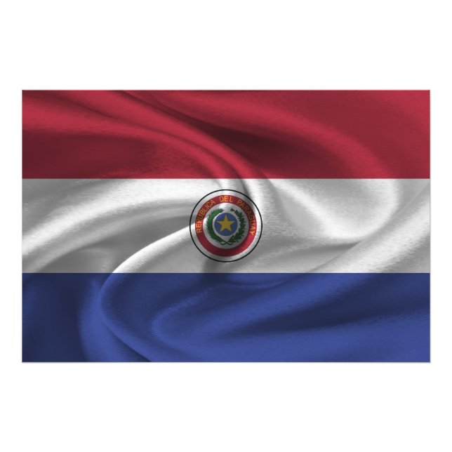 Foto Bandeira do Paraguai (Frente)