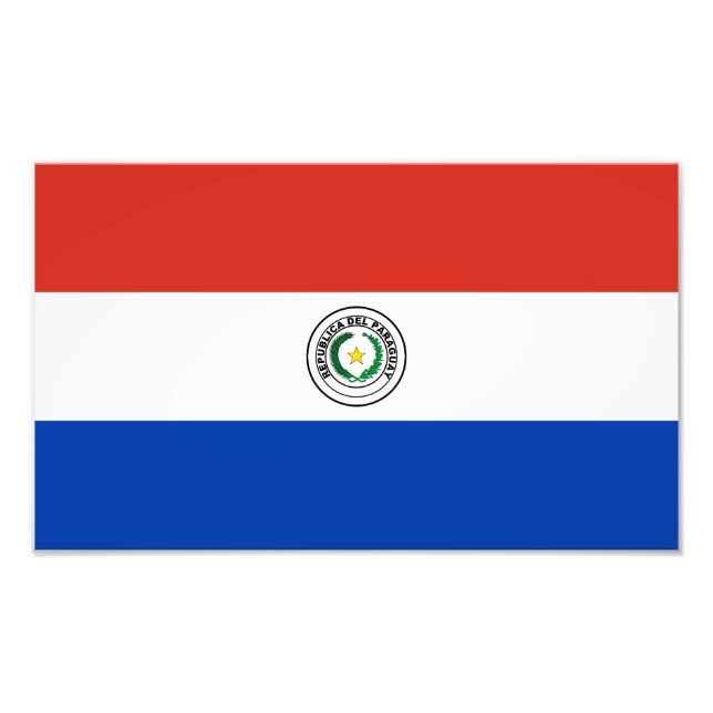 Foto Bandeira do Paraguai (Frente)