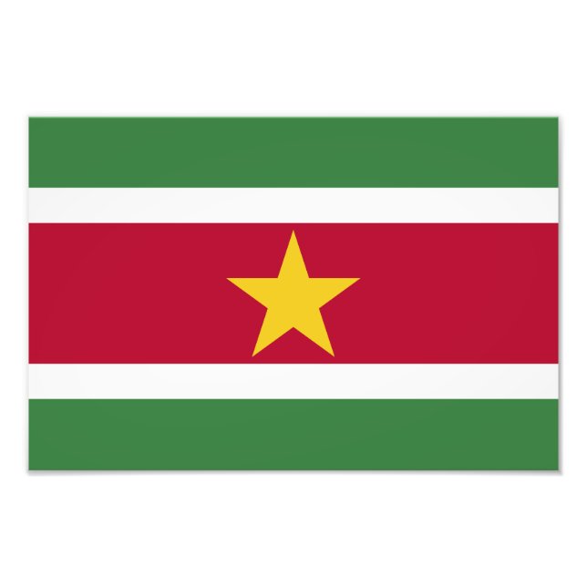 Foto Bandeira do Suriname (Frente)