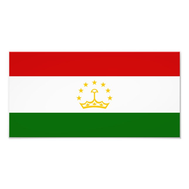 Foto Bandeira do Tajiquistão (Frente)