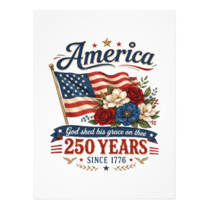 Foto Bandeira Floral 250 Anos da América
