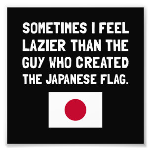Foto Bandeira japonesa mais preguiçosa