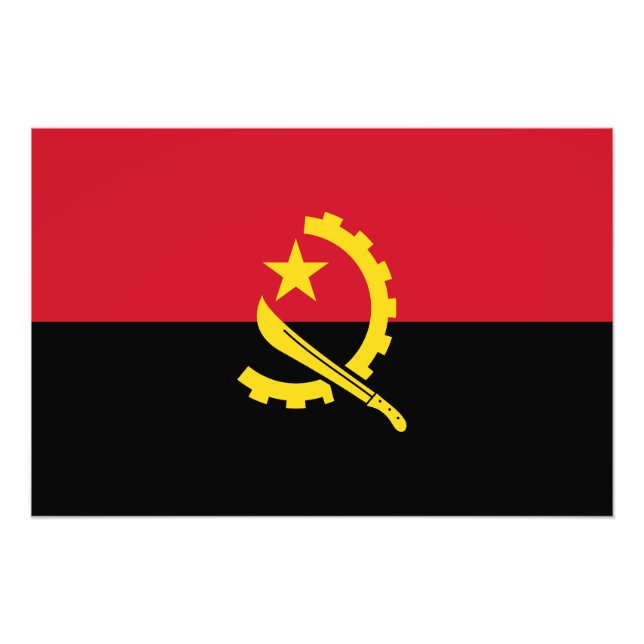 Foto Bandeira Patriótica Angolana (Frente)