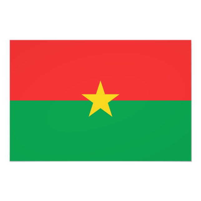 Foto Bandeira Patriótica Burkina Faso (Frente)