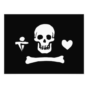 Foto Bandeira Pirata Stede Bonnet Jolly Roger