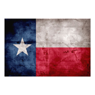 Foto Bandeira resistida do estado de Texas do vintage
