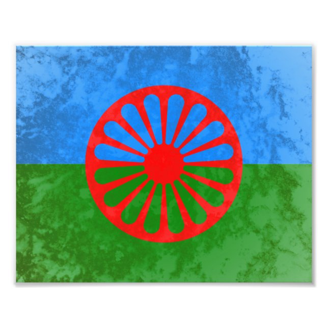 Foto bandeira romani (Frente)