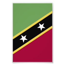 Foto bandeira santo Kitts e Nevis