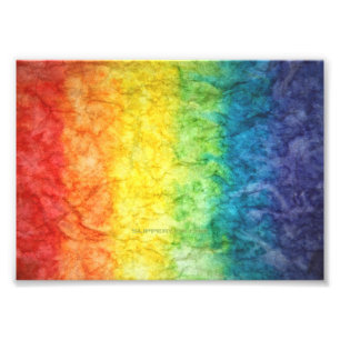Foto Bandeira tie-dye da SlipperyJoe's arco-íris pressi
