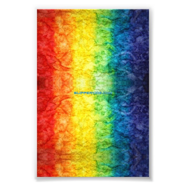 Foto Bandeira tie-dye da SlipperyJoe's arco-íris pressi (Frente)