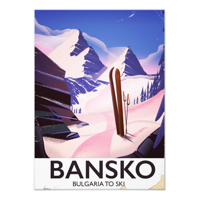 Foto Bansko Bulgária Para Esquiar (Frente)