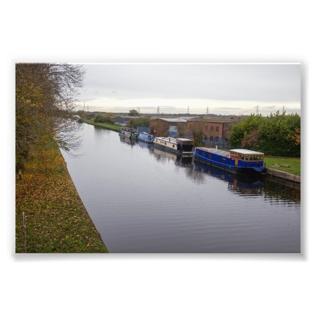 Foto Barcaças no Canal Knottingley e Goole (Frente)
