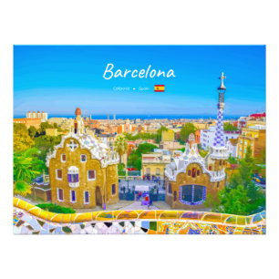 Foto Barcelona, Espanha - Parque Güell Mosaico Gaudí
