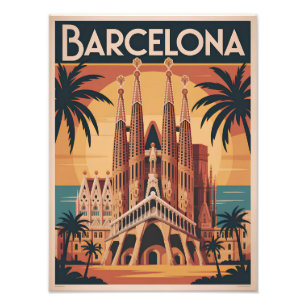 Foto Barcelona Espanha vintage