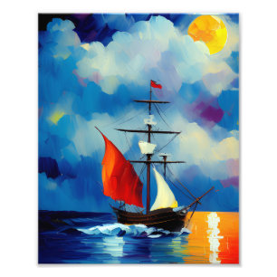 Foto Barco à Noite
