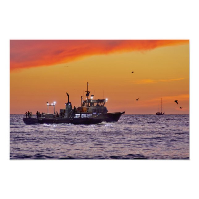 Foto Barco de Pesca em Sunset - Venice Beach, CA (Frente)