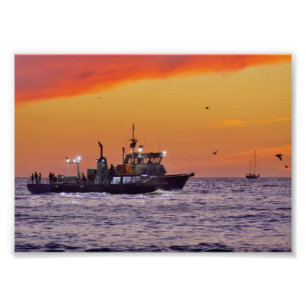 Foto Barco de Pesca em Sunset - Venice Beach, CA