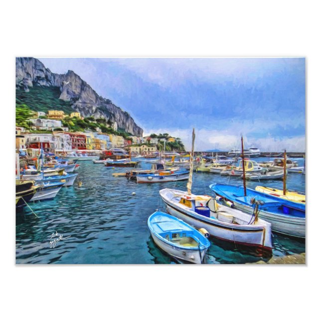 Foto Barcos de Capri - Foto-Arte Italiana (Frente)