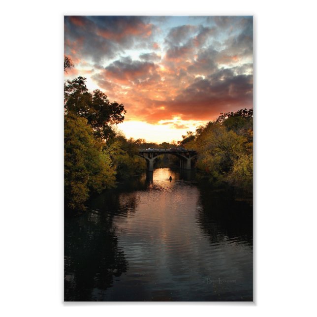 Foto Barton Creek Sunset - Austin Texas (Frente)