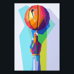 Foto Basball Wpap Pop Art<br><div class="desc">Esportes de basquete no estilo de arte Pop Wpap</div>