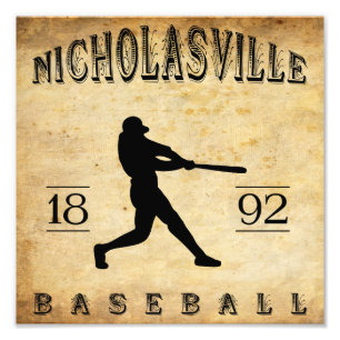 Foto Basebol 1892 de Nicholasville Kentucky