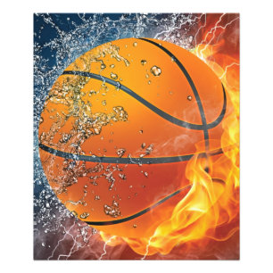 Foto Basquete flamejante