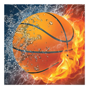 Foto Basquete flamejante