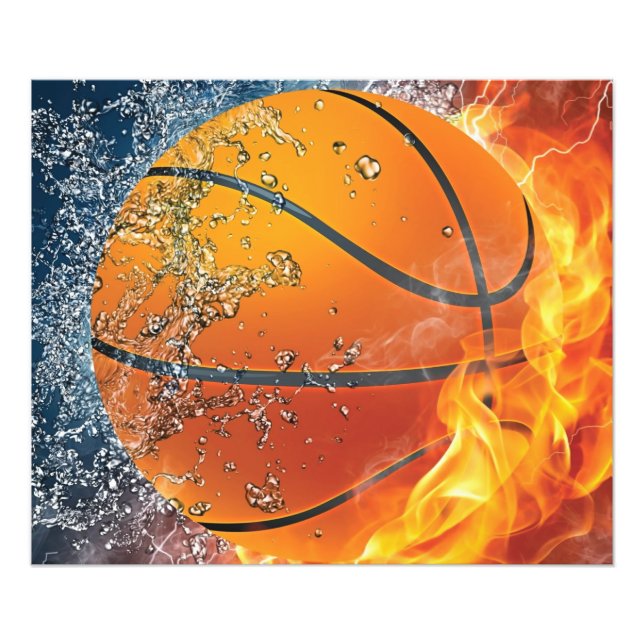 Foto Basquete flamejante (Frente)