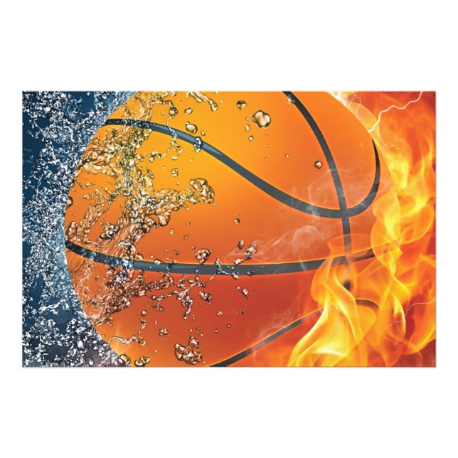 Foto Basquete flamejante (Frente)