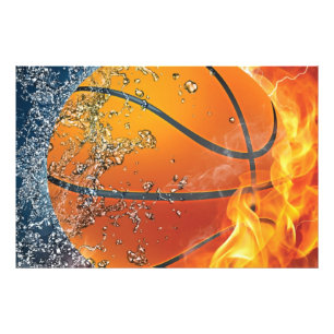 Foto Basquetebol flamejante