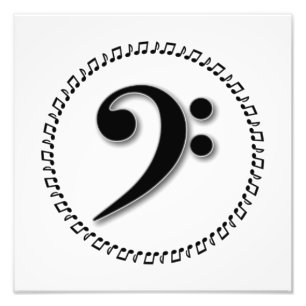 Foto Bass Clef Music Note Design
