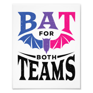 Foto Bat Bissexual de Halloween para ambas as equipes