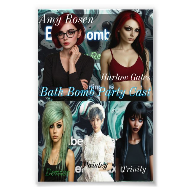 Foto Bath Bomb Party Cast Print (Frente)
