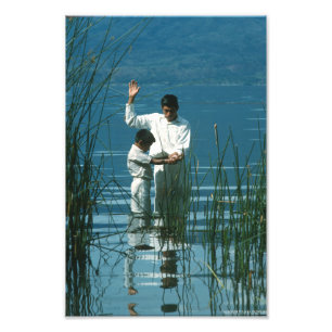 Foto Batismo no lago Atitlan™ LDS Wall Art