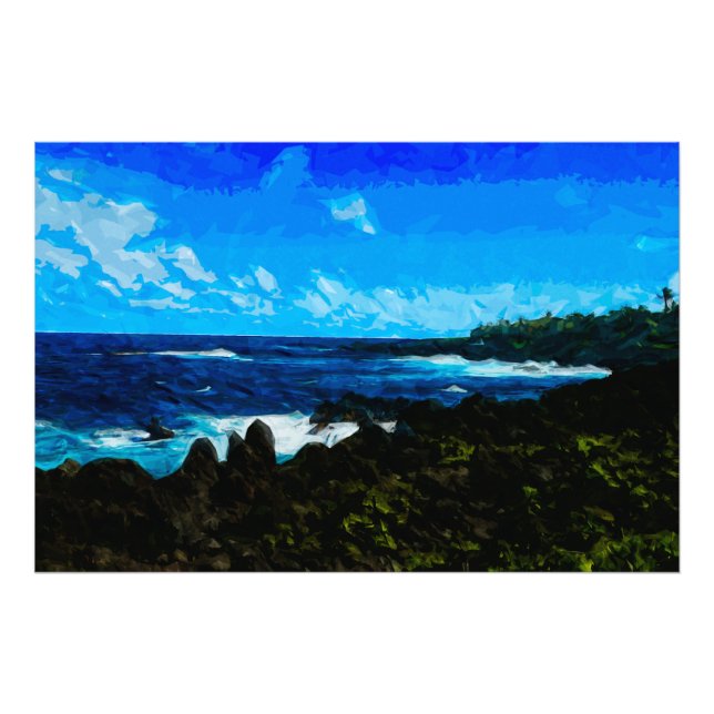 Foto Bay On Road to Hana Maui Abstrato (Frente)