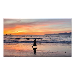 Foto Beach Walk at Sunset - Sunset Beach, CA