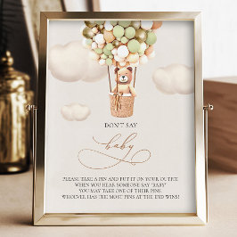 Foto Bear Balões - Não diga BABY - Sinal