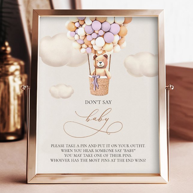 Foto Bear Balões - Não diga BABY - Sinal (Criador carregado)