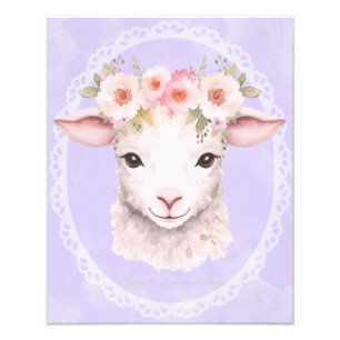 Foto Bebê-Lambe com Arte de Enfermeiro da Coroa Flor