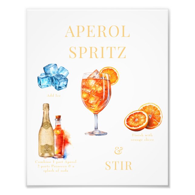 Foto Bebida Aperol Spritz (Frente)