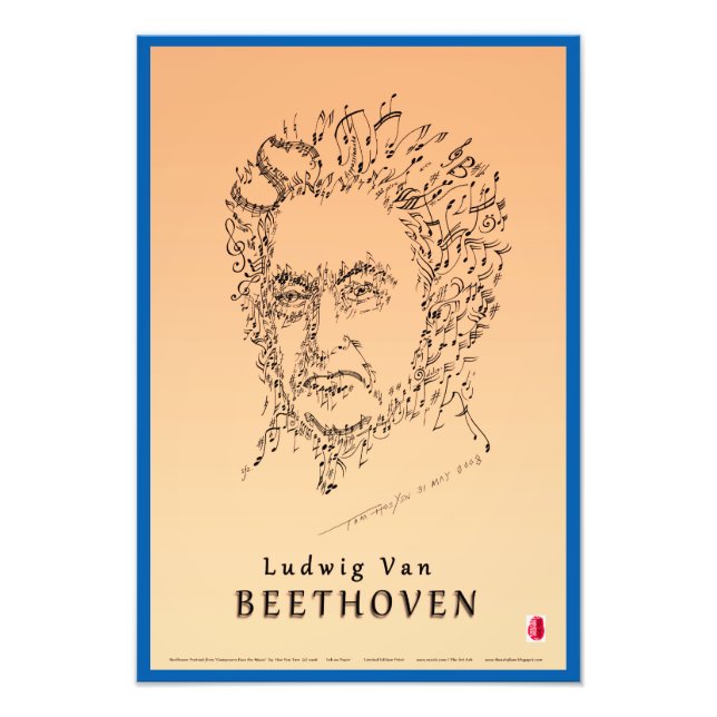 Foto Beethoven encara a música (Frente)