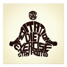 Bela Meditação - arte motivadora de parede