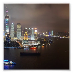 Foto Bela Xangai China na noite