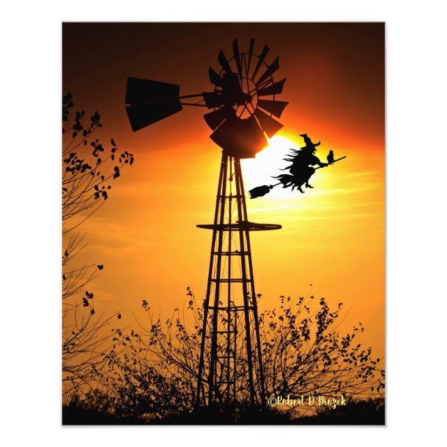 Foto Beleza do Kansas com pôr do sol com nuvens. (Frente)