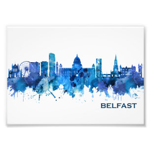 Foto Belfast Norte Ireland Skyline Blue