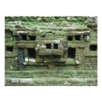 Belize Lamanai Mayan Ruins Jaguar Mask Viagem